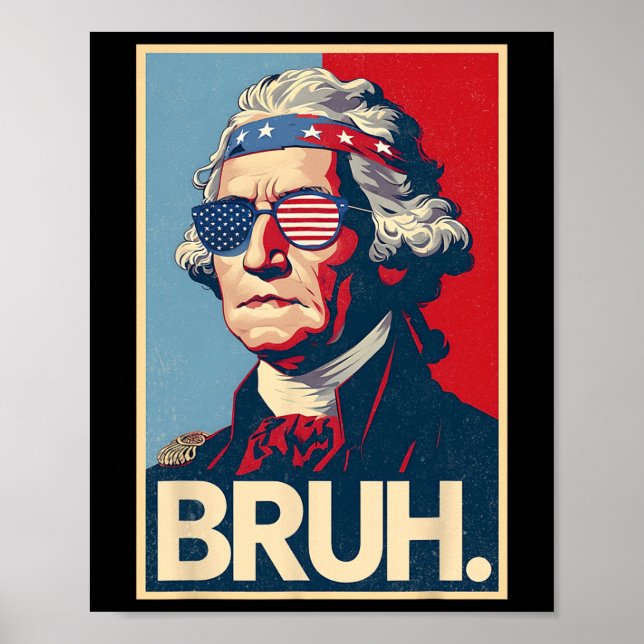 4 juli 2025 George Washington Bruh. Medlemsdel Poster (Framsidan)