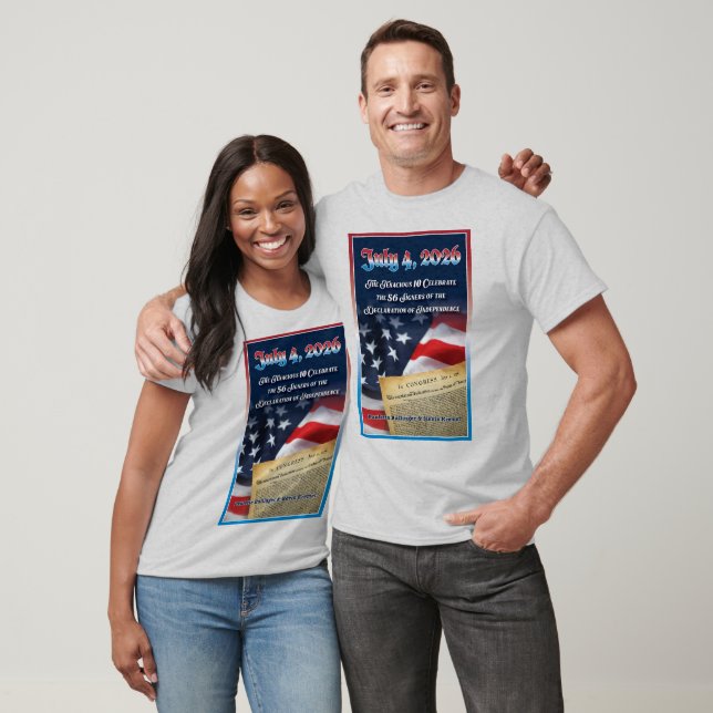4 juli 2026 Bok T-shirt (Unisex)