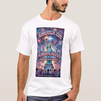 4 juli 250-års självständighetsdag modern t shirt
