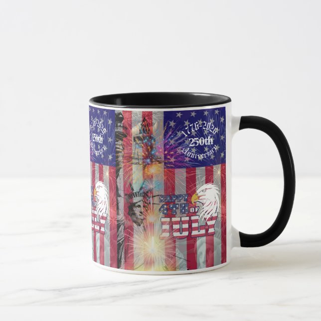 4 juli 250-årsjubileum för Amerika Mugg (Höger)