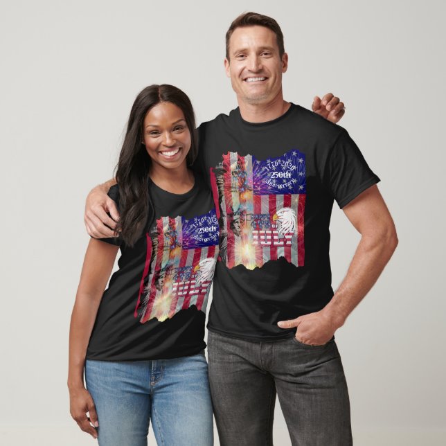4 juli 250-årsjubileum USA T Shirt (Unisex)