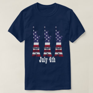 4 juli, American Flagga Shirt T-shirt