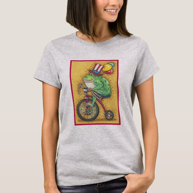 4 JULI AMERICANA FROG T-SHIRT Patriotic (Framsida)