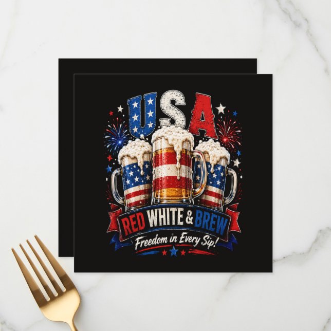 4 juli amerika 250-årsjubileum meny (Fram/Back In Situ)