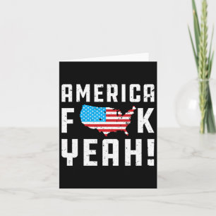 4 juli Amerika Ja Roligt Present Kort