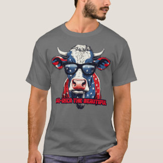 4 juli Amerika Kon USA flagga Mönster Moorica t Shirt