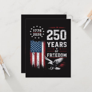 4 juli Amerika USA Flagga Patriotisk  Inbjudningar