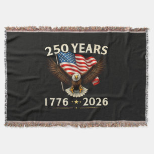 4 juli Amerika USA Patriotisk Örn Filt