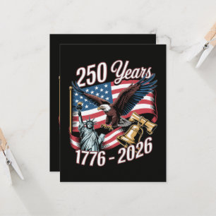 4 juli Amerika USA Patriotisk Örn Inbjudningar