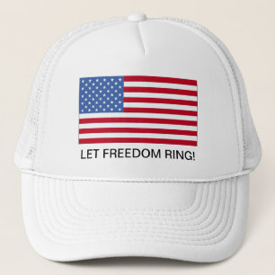4 juli amerikansk flagg frihets hatt truckerkeps