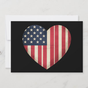 4 juli amerikansk flagga patriotisk USA stjärna ra Inbjudningar