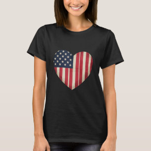 4 juli amerikansk flagga patriotisk USA stjärna ra T Shirt