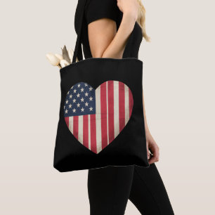 4 juli amerikansk flagga patriotisk USA stjärna ra Tygkasse
