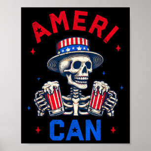4 juli amerikansk öl-drickande fest oberoende poster