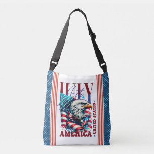 4 juli amerikansk örn sublimering-61904 axelväska