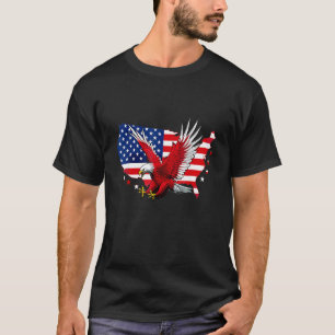 4 juli amerikansk örnflagga självständighetsdag Pa T Shirt