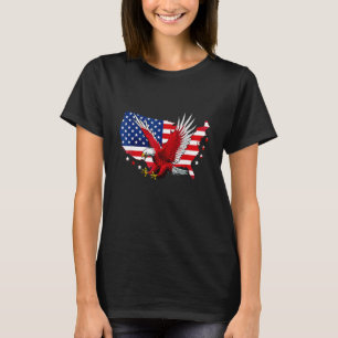 4 juli amerikansk örnflagga självständighetsdag Pa T Shirt