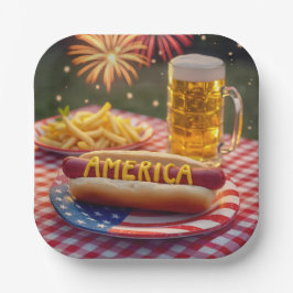 4 juli amerikansk varmkorv