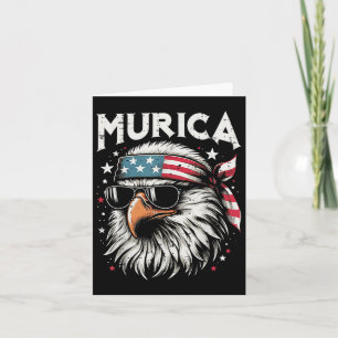4 juli Amerikanska Eagle Murica Patriot Manar Wome Kort