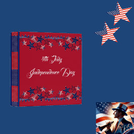 4 juli Amerikanska Flagga Stars Patriotic Sång Alb