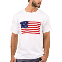 4 juli Amerikanska Flagga T-Shirt