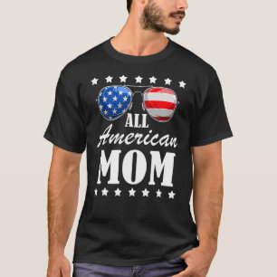 4 juli Amerikanska Mamma Independence day Patriot T Shirt