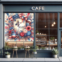 4 juli amerikanska självständighetsdagen Röd Vit B