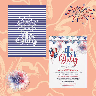 4 juli Ballonginbjudan till Modern Calligraphy Par Meddelande