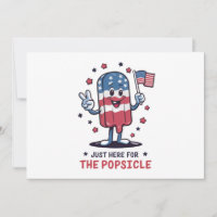 4 juli bara här för popsicle patriotisk