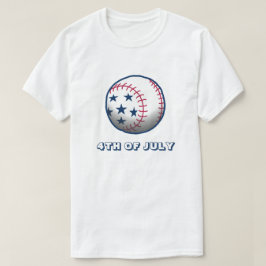 4 juli baseboll t shirt