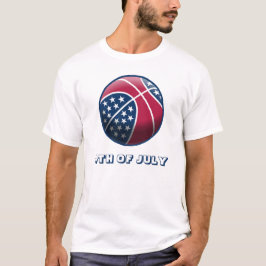4 juli-basket t shirt