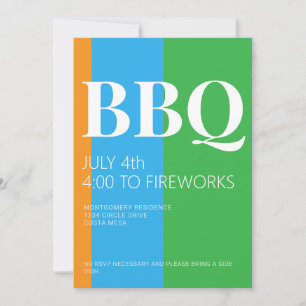 4 juli BBQ-fest inbjudan