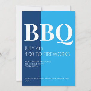 4 juli BBQ-fest inbjudan