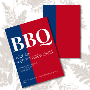 4 juli BBQ-fest-inbjudan Inbjudningar