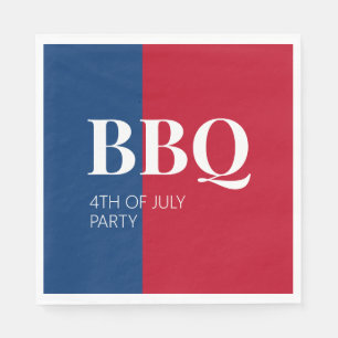 4 juli BBQ-fest  Pappersservett