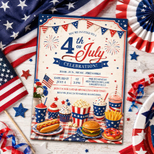 4 juli BBQ Grillfest Inbjudan