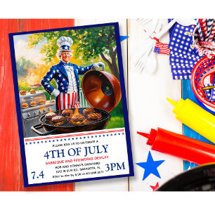 4 juli BBQ-inbjudan Inbjudningar