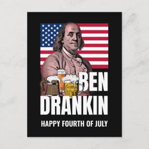 4 juli BEN DRANKIN Helg Vykort