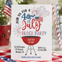 4 juli blockparty inbjudan