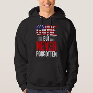 4 juli Borta men aldrig glömt veteraner Memoria Hoodie