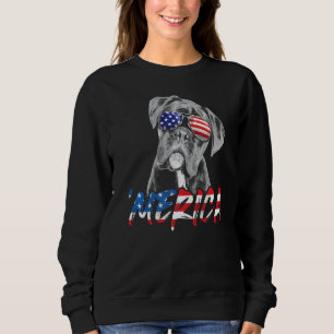4 juli Boxer Merica American Flagga Patriotic D T Shirt