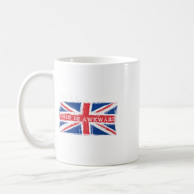 4 juli brittisk rolig britt utanförskap som bor i  kaffemugg (Vänster)