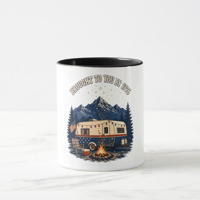 4 juli campingtrailer bergen mugg (Center)