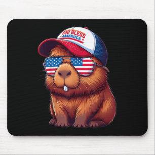 4 juli Capybara – Gud välsigne Amerika hatt och P Musmatta