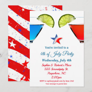 4 juli cocktailparty inbjudan