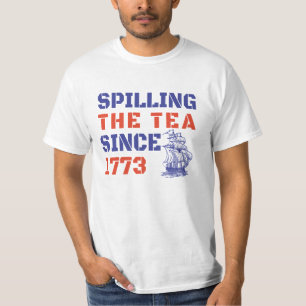 4 juli då Tea spillades sedan 1773 T Shirt