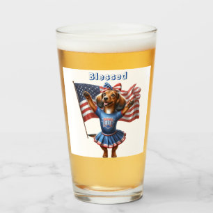 4 juli Dachshund Beer Glaskopp