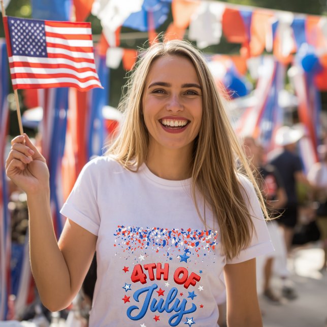 4 juli dam T-shirt (Skapare uppladdad)