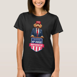 4 juli_doglover_patriotisk Stolthet & Humor_i T Shirt