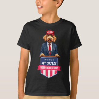 4 juli_doglover_patriotisk Stolthet & Humor_i T Shirt